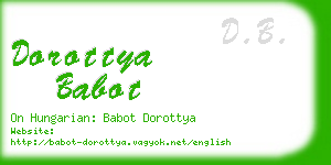 dorottya babot business card